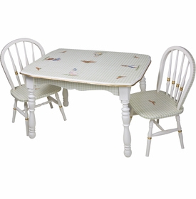 Vintage Play Table and Chair Set - Enchanted Forest