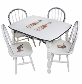 Vintage Play Table and Chair Set - Safari