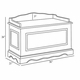 vintage toy chest  (seashore toile)