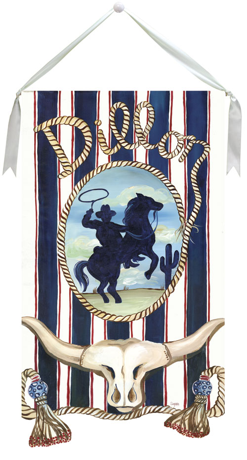 oopsy daisy wall art cowboy by shelly kennedy