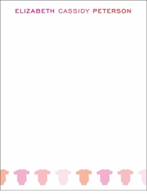 Wee Onesie Pink Children's Stationery