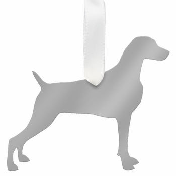 Weimaraner Christmas Ornament - Gold