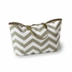 wellie chevron market tote - green, grey or yellow