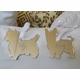 west highland terrier christmas ornament - silver