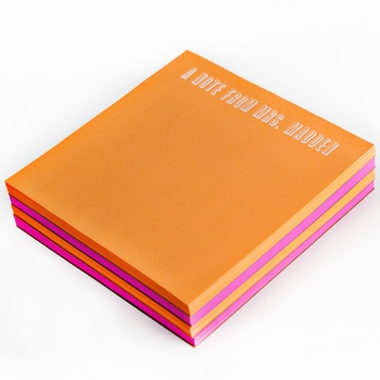 White on Bright Personalized Square Note Pad