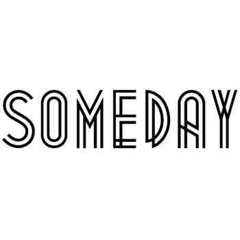 white on bright someday note pad