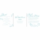 whitney & charles ceremony program front card