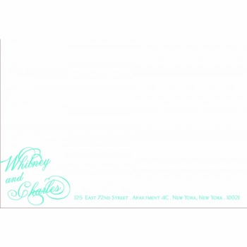 whitney & charles main invitation card