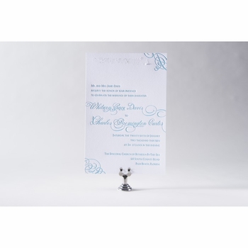 whitney & charles main invitation card