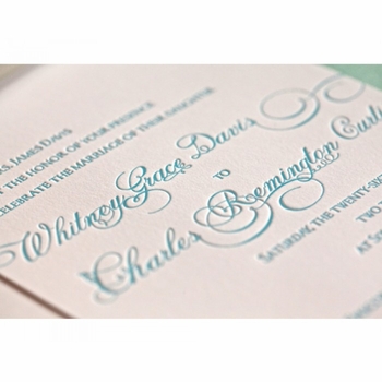 Whitney & Charles Main Invitation Card