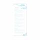 whitney & charles menu card