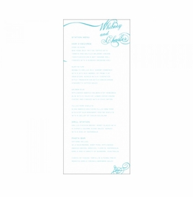Whitney & Charles Menu Card