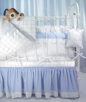 Windowpane Check Bedding a La Carte