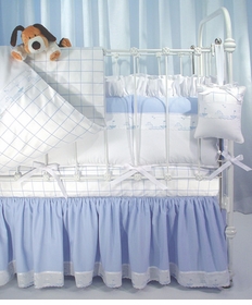 Windowpane Check Bedding a La Carte
