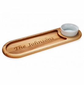 Wooden Tray with Dip