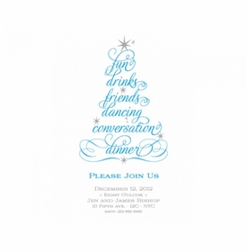 Word Tree Invitation Cards