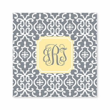 wrought iron gray square paper coaster<br>set of 50