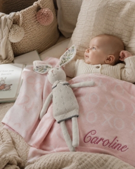 xoxo baby blanket