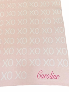 xoxo baby blanket