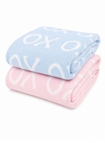 xoxo baby blanket