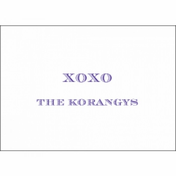 xoxo enclosure card