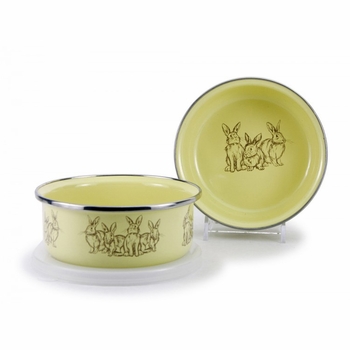 Yellow Bunny Dish Keepsake Set and Box (Plate, Mug, & Bowl)