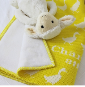Yellow Duckling Baby Blanket
