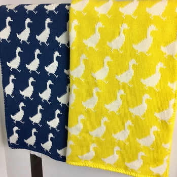 Yellow Duckling Baby Blanket