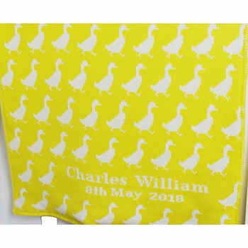 Yellow Duckling Baby Blanket