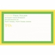 yellow green mailing stickers