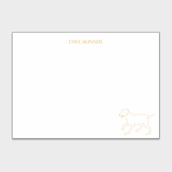 Yellow Lab Personalized Kids Stationery