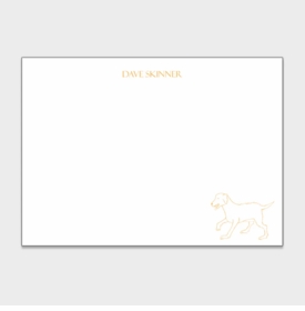 Yellow Lab Personalized Kids Stationery