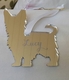 Yorkshire Terrier Christmas Ornament - Silver