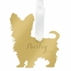 Yorkshire Terrier Christmas Ornament - Silver