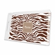 zebra chocolate large tray lucite tray - large