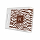 zebra chocolate lucite tray - small