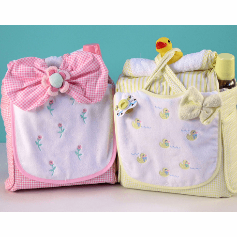 Flowers & Ducks Diaper Tote Baby Gift