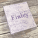 Personalized Lavender Bryant Park Cotton Baby Memory Book