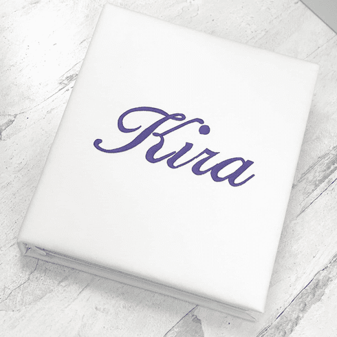 Personalized Matte Satin Baby Memory Book