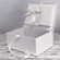 Personalized Matte Satin Medium Baby Keepsake Box with Cross