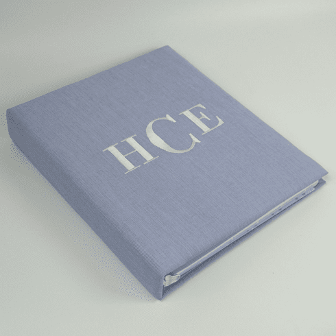 Personalized Micro Striped Cotton Baby Memory Book