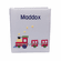 Personalized Multicolored Train on Micro Stripe Cotton Baby Memory Book