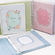 Personalized Multicolored Train on Micro Stripe Cotton Baby Memory Book