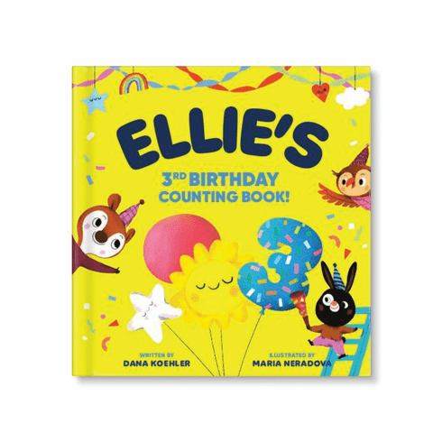 Personalized My Third Birthday Counting Board Book