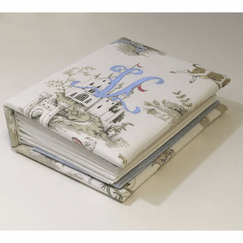 Personalized Photo Album - Nursery Rhyme  Over the Moon Toile Small Hardbound