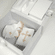 Personalized Shantung Medium Baby Keepsake Box with Cross