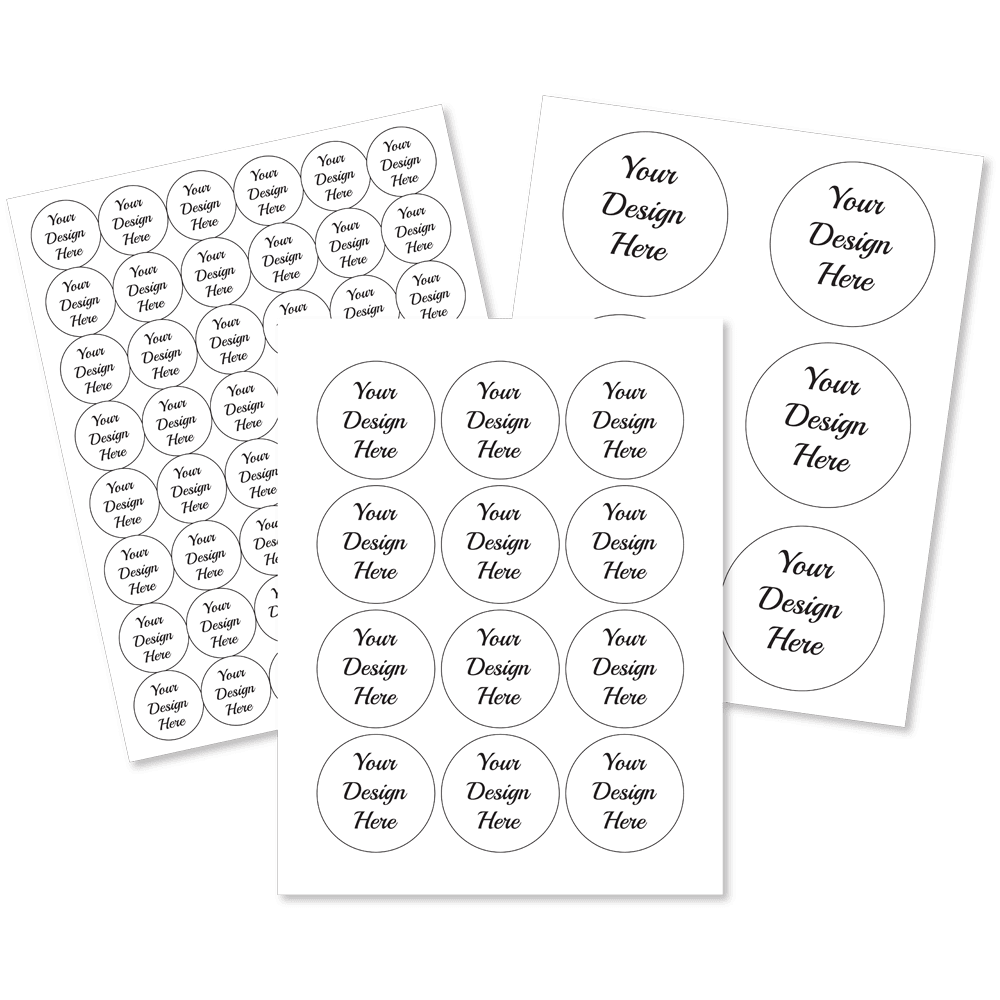 2 1/4" Custom Design Sticker Sheets