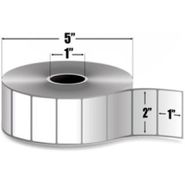 Zebra 17157 2 x 1 in., Z-Ultimate 3000T White Synthetic Polyester Labels, 1-CORE, 5-OD, 2530 Labels/Roll, 12 Rolls/Case, Perforated.  Sold by the case.   Compatible Printers: Desktop Printers. 