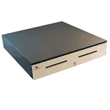 APG S4000 Heavy Duty Cash Drawer - 24V MultiPRO Black Stainless Steel 18x16 Inches