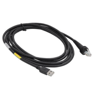 Honeywell CBL-500-300-S00-03 USB Cable, black, Type A, 3m (9.8 ft.), straight, 5V host power, Industrial grade, with ferrite